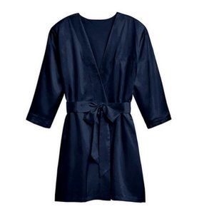 Weddingstar Silky Kimono Robe - Black Large / XL
